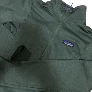 Patagonia Forest Green Zip-Up Fleece
